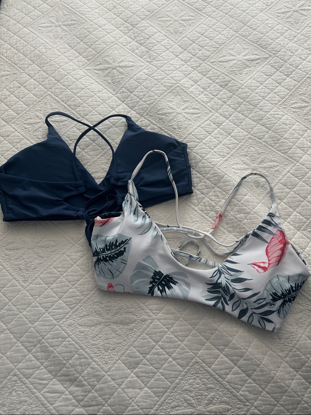 2 SHEIN Bikini Tops - Size Small